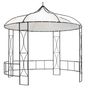 vidaXL feh&eacute;r kerek pavilon 300 x 290 cm