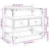 vidaXL sonoma t&ouml;lgy szerelt fa TV-szekr&eacute;ny &uuml;veglappal 60 x 35 x 51 cm