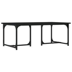 vidaXL fekete szerelt fa doh&aacute;nyz&oacute;asztal 90x50x35 cm