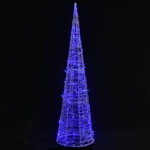 vidaXL dekorat&iacute;v k&eacute;k f&eacute;nyű LED-es akril f&eacute;nyk&uacute;p 120 cm
