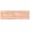 vidaXL vil&aacute;gosbarna kezelt t&ouml;m&ouml;r asztallap 160x50x(2-4) cm