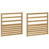 vidaXL Karfa Modul 2 pcs Feh&eacute;r 79 x 4 x 73 cm T&ouml;m&ouml;r Ak&aacute;cfa