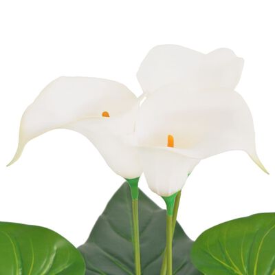vidaXL műkála liliom virágcseréppel 85 cm fehér