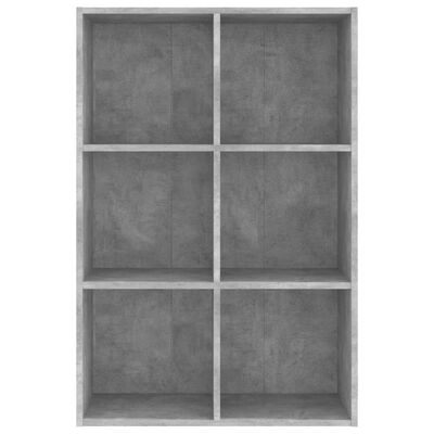 vidaXL betonszürke szerelt fa könyv-/tálalószekrény 66x30x98 cm