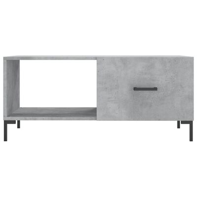 vidaXL betonszürke szerelt fa dohányzóasztal 90 x 50 x 40 cm