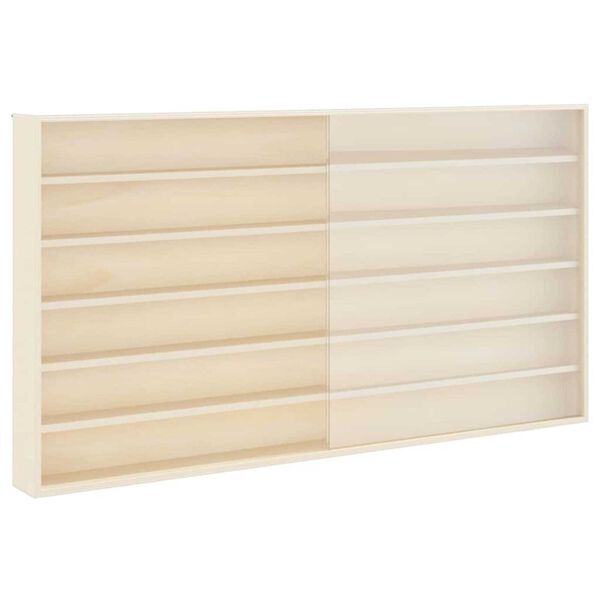 vidaXL Fali Ki&aacute;ll&iacute;t&oacute; Doboz polcokkal B&eacute;zs 100 x 8,5 x 54 cm Furn&eacute;r