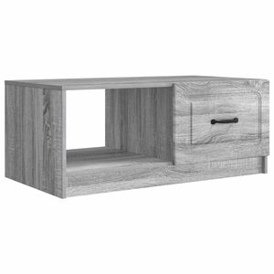 vidaXL Doh&aacute;nyz&oacute;asztal Sz&uuml;rke Sonoma 90 x 50 x 37 cm Szerelt Fa