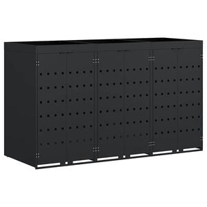 vidaXL Gurul&oacute;s kuka t&aacute;rol&oacute; 3 kuk&aacute;hoz Fekete 204 x 77,5 x 121,5 cm