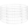 vidaXL k&ouml;r alak&uacute; horganyzott ac&eacute;l gabion oszlop &Oslash;100 x 50 cm