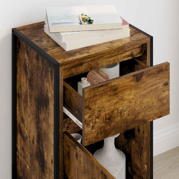 vidaXL Sz&eacute;f fi&oacute;kkal F&uuml;st&ouml;s t&ouml;lgy 43 x 36 x 75,5 cm Faanyag