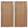 vidaXL 2 db barna bambusz redőny 100 x 160 cm
