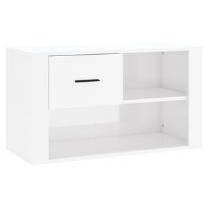 vidaXL magasf&eacute;nyű feh&eacute;r szerelt fa cipőszekr&eacute;ny 80 x 35 x 45 cm