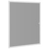 vidaXL Rovarh&aacute;l&oacute; ablakra Feh&eacute;r 130 x 150 cm Alum&iacute;nium &eacute;s &Uuml;vegsz&aacute;l