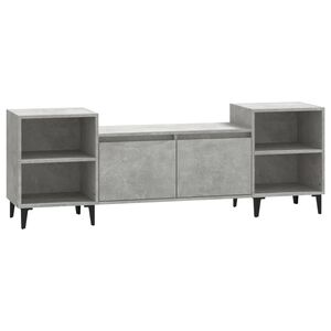 vidaXL betonsz&uuml;rke szerelt fa TV-szekr&eacute;ny 160x35x55 cm