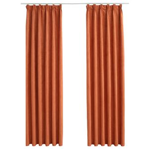 vidaXL 2 db rozsdav&ouml;r&ouml;s s&ouml;t&eacute;t&iacute;tőf&uuml;gg&ouml;ny kamp&oacute;kkal 140 x 175 cm