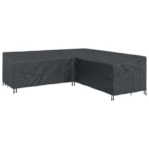 vidaXL B&uacute;tor takar&oacute; 270 x 270 x 80 cm 600D Oxford Sz&ouml;vet L-alak Fekete