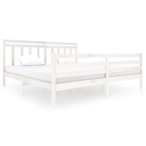 vidaXL feh&eacute;r t&ouml;m&ouml;r fa &aacute;gykeret 200 x 200 cm