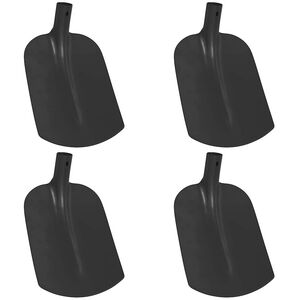 vidaXL Lap&aacute;t Fej 4 pcs Fekete 34,5 x 24 cm Porsz&oacute;rt ac&eacute;l