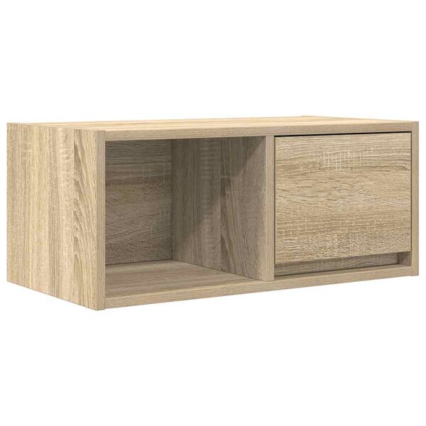 vidaXL sonoma t&ouml;lgy sz&iacute;nű szerelt fa fali TV-szekr&eacute;ny 60x31x25,5 cm