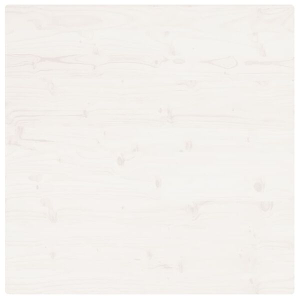 vidaXL feh&eacute;r t&ouml;m&ouml;r fenyőfa ov&aacute;lis asztallap 80x80x2,5 cm