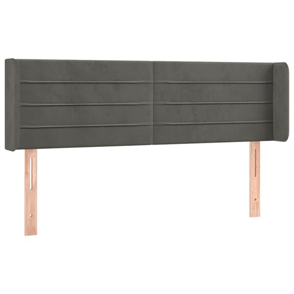 vidaXL s&ouml;t&eacute;tsz&uuml;rke b&aacute;rsony LED-es fejt&aacute;mla 147 x 16 x 78/88 cm