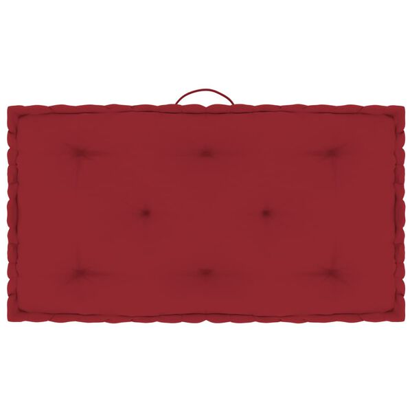 vidaXL 3 db burgundi v&ouml;r&ouml;s pamut raklapb&uacute;tor-padl&oacute;p&aacute;rna