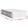 vidaXL s&ouml;t&eacute;tsz&uuml;rke sz&ouml;vet &aacute;gykeret matrac n&eacute;lk&uuml;l 120x200 cm