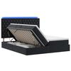 vidaXL LED t&aacute;rol&oacute;s &aacute;gy matraccal Fekete 180 x 200 cm B&aacute;rsony