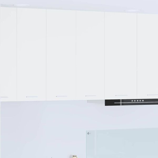 vidaXL F&uuml;ggő szekr&eacute;ny t&aacute;rol&oacute;val ajt&oacute;val Feh&eacute;r 60 x 31 x 80 cm Faanyag