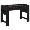 vidaXL Foci Asztal Fekete T&ouml;lgy 125 x 60,5 x 80 cm Szerelt Fa