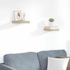 vidaXL 2 db tölgyszínű MDF lebegő fali polc 23 x 23,5 x 3,8 cm