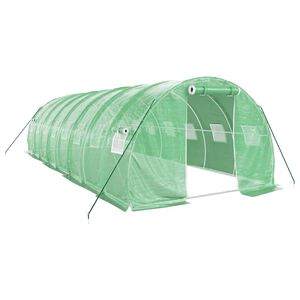 vidaXL z&ouml;ld ac&eacute;lv&aacute;zas melegh&aacute;z 24 m&sup2; 8 x 3 x 2 m