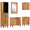 vidaXL F&uuml;rdőszobai Szekr&eacute;ny Szett 5 db Term&eacute;szetes 38 x 33 x 160 cm