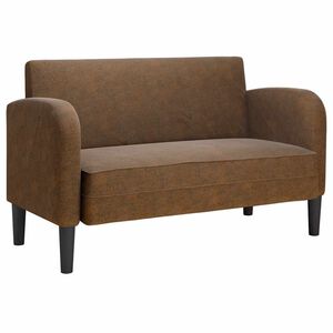 vidaXL barna műbőr loveseat kanap&eacute; 110 cm