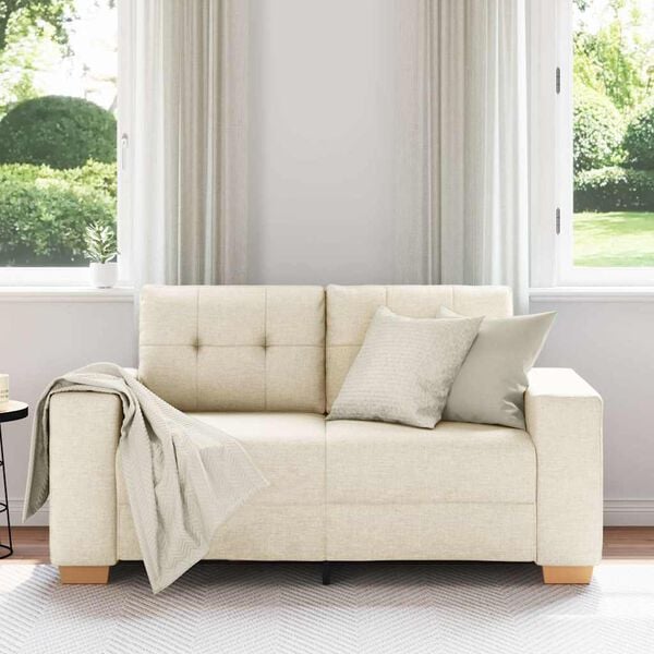 vidaXL vászon loveseat kanapé 120 cm