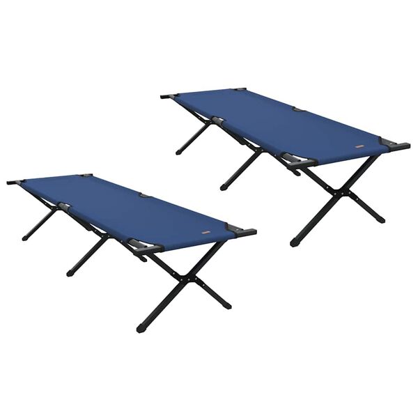vidaXL &Ouml;sszecsukhat&oacute; Kemping &Aacute;gy 2 pcs K&eacute;k 193 x 69 x 45 cm