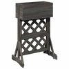 vidaXL F&uuml;ggőleges kertial&aacute;t&eacute;t Sz&uuml;rke 48 x 30 x 70,5 cm Szil&aacute;rd fenyőfa