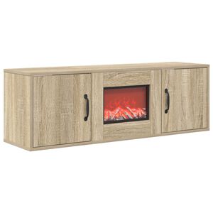vidaXL Elektromos kandall&oacute; Sonoma 110 x 30 x 36,5 cm Szerelt fa