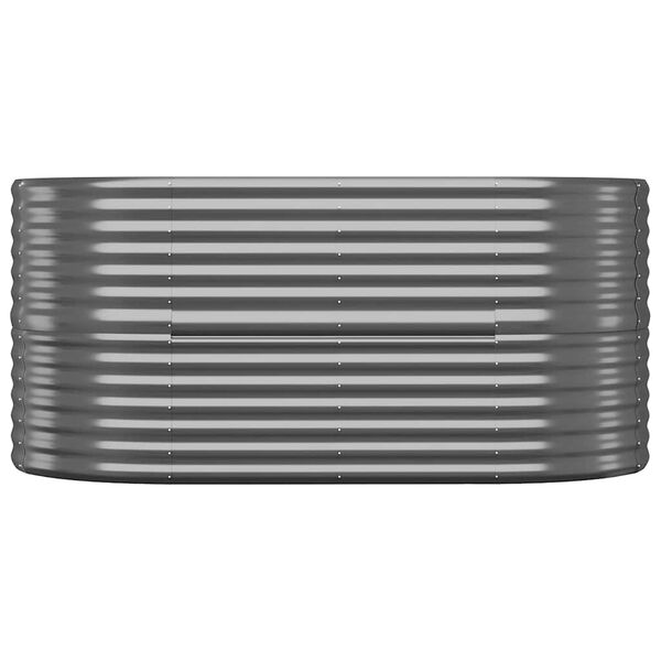 vidaXL antracitszürke horganyzott acél kerti magaságyás 152x80x68 cm