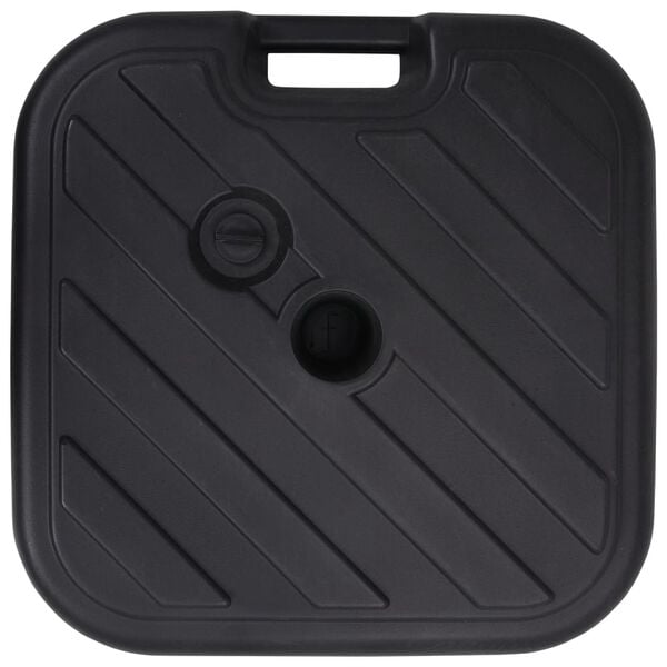 vidaXL homokkal vagy vízzel tölthető fekete napernyőtalp 24 L