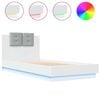 vidaXL feh&eacute;r &aacute;gykeret fejt&aacute;ml&aacute;val &eacute;s LED-vil&aacute;g&iacute;t&aacute;ssal 90 x 200 cm