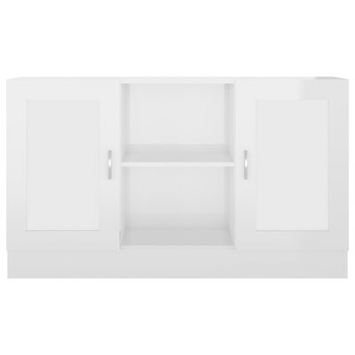 vidaXL magasfényű fehér forgácslap komód 120 x 30,5 x 70 cm