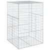 vidaXL horganyzott vas gabion kos&aacute;r fed&eacute;llel 100 x 100 x 150 cm