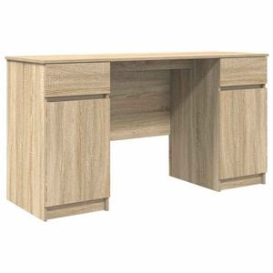 vidaXL Asztal sonoma t&ouml;lgy Szerelt fa 140 x 49 x 76 cm