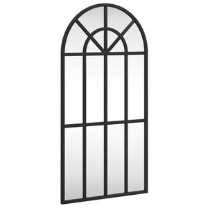 vidaXL fekete &iacute;velt vas fali t&uuml;k&ouml;r 30 x 60 cm