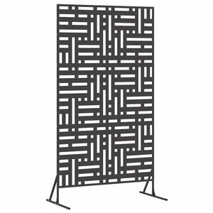 vidaXL Mag&aacute;nszf&eacute;ra K&eacute;pernyő 100 x 50 x 180 cm Ac&eacute;l Fekete