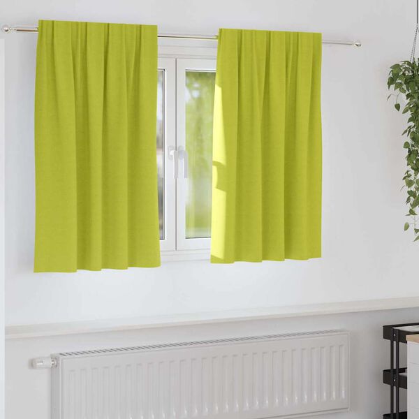 vidaXL Fekete F&uuml;gg&ouml;ny Gyűrűkkel 2 pcs Z&ouml;ld 140 x 140 cm Poli&eacute;szter