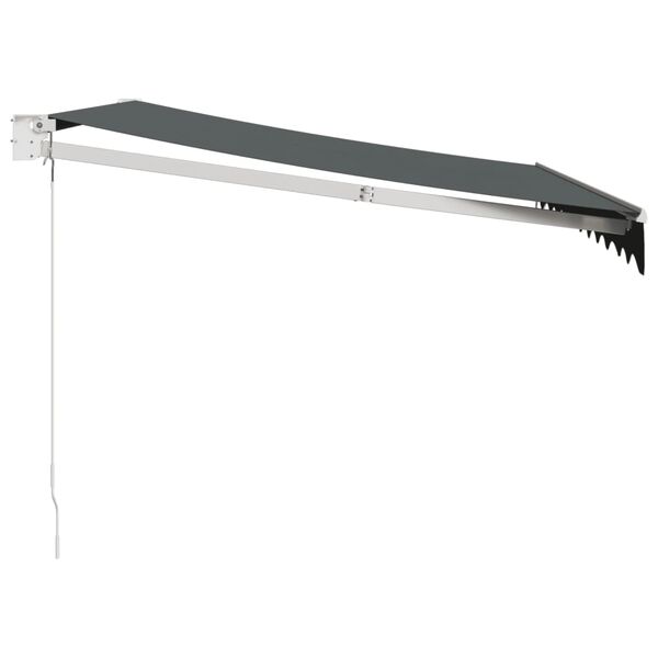 vidaXL antracit sz&ouml;vet &eacute;s alum&iacute;nium beh&uacute;zhat&oacute; napellenző 3 x 2,5 m