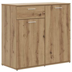vidaXL k&eacute;zműves t&ouml;lgy sz&iacute;nű szerelt fa t&aacute;lal&oacute;szekr&eacute;ny 80 x 36 x 75 cm