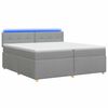 vidaXL Boxspring &aacute;gy matraccal Vil&aacute;gossz&uuml;rke 200 x 200 cm Sz&ouml;vet